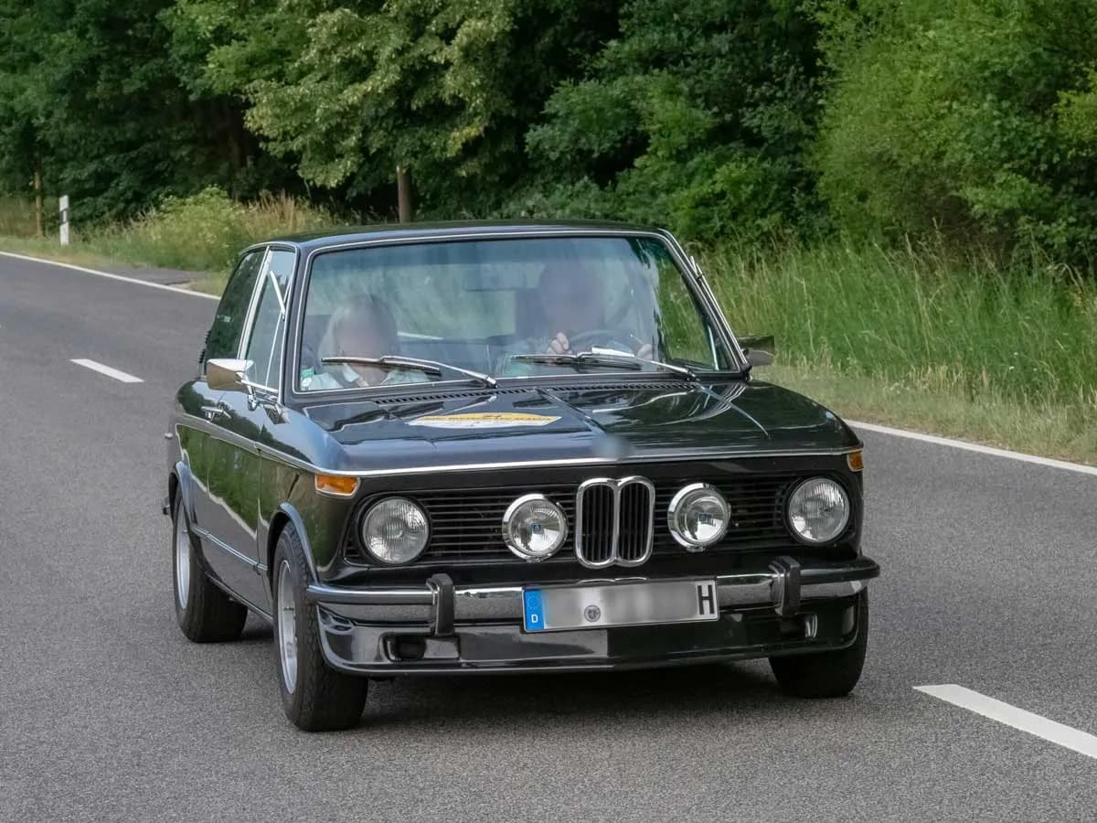 BMW classic car during transport